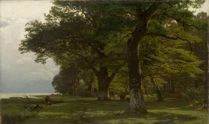 Eugen Ducker Herd Near a Forest china oil painting image